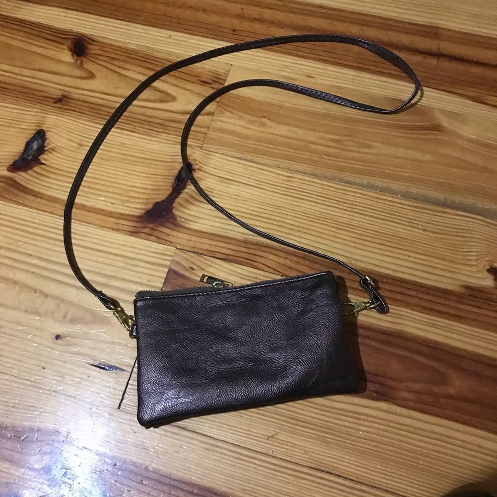 Brown Crossbody/wristlet